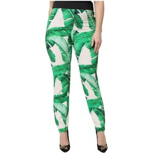 Dolce & Gabbana, Dames, Broeken, Veelkleurig, Maat: XS Viscose,