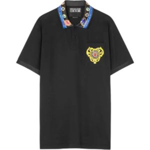 Versace Jeans Couture, Heren, Tops, Zwart, Maat: S Denim,