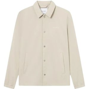 Les Deux, Heren, Jassen, Beige, Maat: L Nylon,