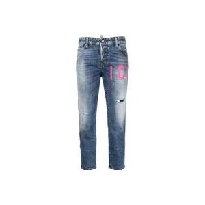 Dsquared2 Cool Girl Skinny Jeans Blauw , Blue , Dames , Maat: XS