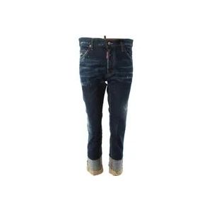 Dsquared2 Cool Guy Cropped Jeans - Blauw , Blue , Heren , Maat: XS