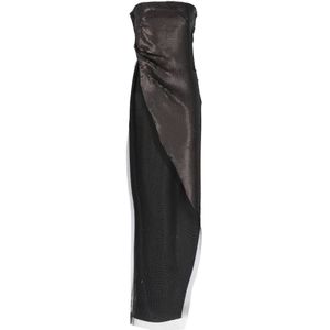 Rick Owens, Dames, Jurken, Zwart, Maat: XS Zijde,