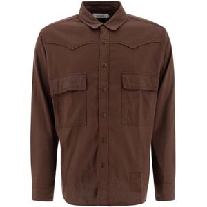 Nonnative, Heren, Overhemden, Bruin, Maat: XL Katoen,