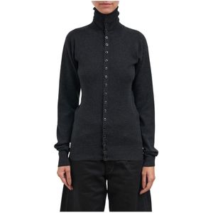 Lemaire, Dames, Truien, Grijs, Maat: XS Wol,