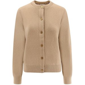 Burberry, Dames, Truien, Bruin, Maat: S Kasjmier,