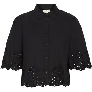 Kaffe, Dames, Blouses & Shirts, Zwart, Maat: M