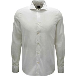 Fedeli, Heren, Overhemden, Grijs, Maat: M Katoen,