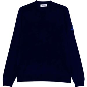 Premiata, Heren, Sweatshirts & Hoodies, Blauw, Maat: XL Wol,