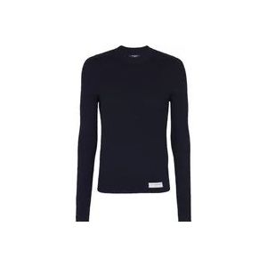 Balmain Gebreide trui , Blue , Heren , Maat: 2XL