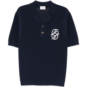 Drole de Monsieur, Heren, Tops, Blauw, Maat: S