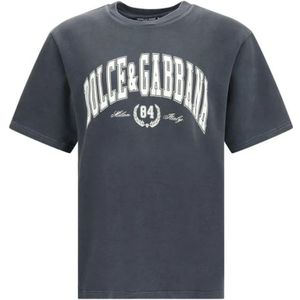 Dolce & Gabbana, Heren, Tops, Grijs, Maat: L Katoen,