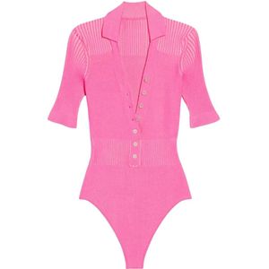 Jacquemus, Dames, Tops, Roze, Maat: M Wol,