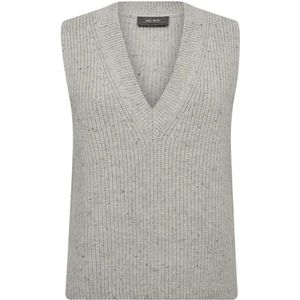 MOS Mosh, Dames, Truien, Grijs, Maat: XS Wol,