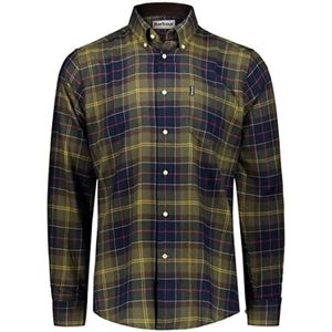 Barbour, Heren, Overhemden, Groen, Maat: S Katoen,