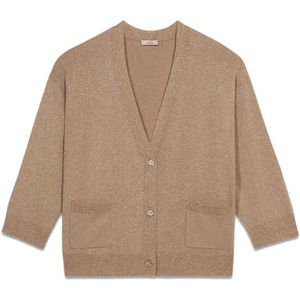 Oltre, Dames, Truien, Beige, Maat: S Viscose,