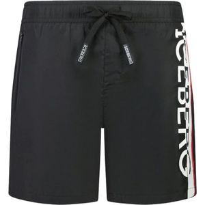 Iceberg - Zwarte zwemshorts - Heren - Verticale Branding