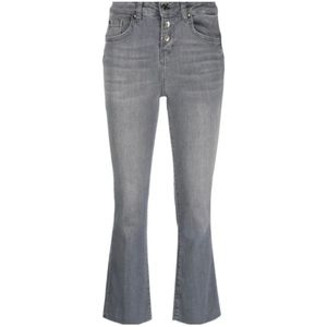 Liu Jo, Dames, Jeans, Grijs, Maat: W25 Katoen,