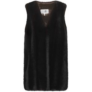 MM6 Maison Margiela, Dames, Jassen, Bruin, Maat: XS Poliester,