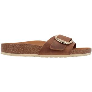 Birkenstock, Dames, Schoenen, Bruin, Maat: 36 EU Leer,