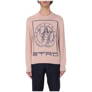 Etro, Heren, Truien, Roze, Maat: L