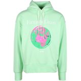 Msgm, Heren, Sweatshirts & Hoodies, Groen, Maat: XL Katoen,