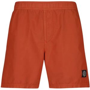 Stone Island, Heren, Badkleding, Bruin, Maat: S Nylon,