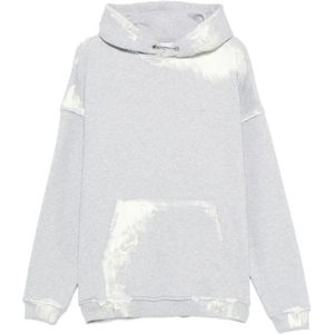 Stay Human ON Earth, Heren, Sweatshirts & Hoodies, Grijs, Maat: S