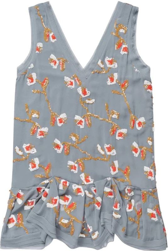 Munthe Jurk 'RECENT'  pueblo / grijs / lichtrood / wit