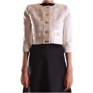 Elisabetta Franchi, Dames, Jassen, Wit, Maat: L