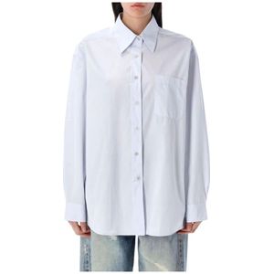 Our Legacy, Dames, Blouses & Shirts, Blauw, Maat: S Katoen,