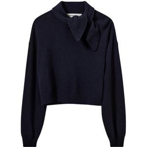 Designers Remix, Dames, Truien, Blauw, Maat: M Wol,