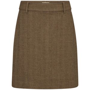 MOS Mosh, Dames, Rokken, Bruin, Maat: 2XS Wol,