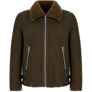 Paul Smith, Heren, Jassen, Bruin, Maat: M Leer,