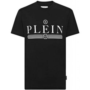 Philipp Plein, Heren, Tops, Zwart, Maat: XL Katoen,