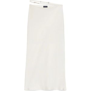 Jacquemus, Dames, Rokken, Wit, Maat: L Zijde,