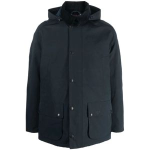 Barbour, Heren, Jassen, Blauw, Maat: S Katoen,