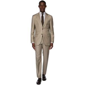 Boggi Milano - Kostuum - Beige - Puur Wol - Heren