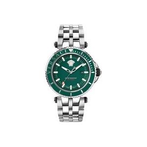 Versace Diver V-Race Roestvrijstalen Horloge , Gray , Heren , Maat: ONE Size
