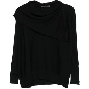 D.Exterior, Dames, Truien, Zwart, Maat: L Wol,