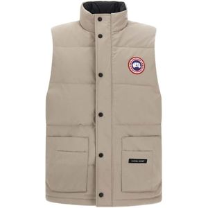 Canada Goose, Heren, Jassen, Grijs, Maat: S Katoen,