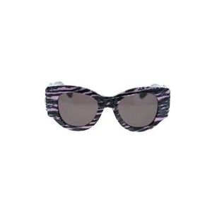 Balenciaga Innovatieve zonnebril met gedurfde acetaat monturen , Pink , Dames , Maat: 50 MM