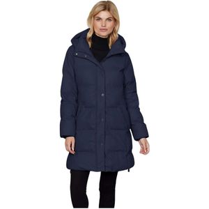 Junge, Dames, Mantels, Blauw, Maat: XL Poliester,