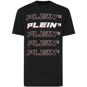Philipp Plein, Heren, Tops, Zwart, Maat: 2XL Katoen,
