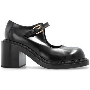 Moschino, Dames, Schoenen, Zwart, Maat: 38 EU Leer,