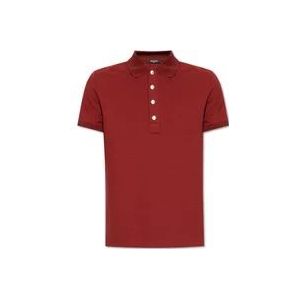 Balmain Polo shirt met monogram , Red , Heren , Maat: L