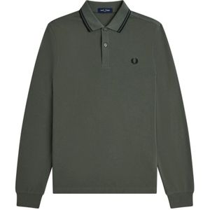 Fred Perry, Heren, Tops, Groen, Maat: M Katoen,