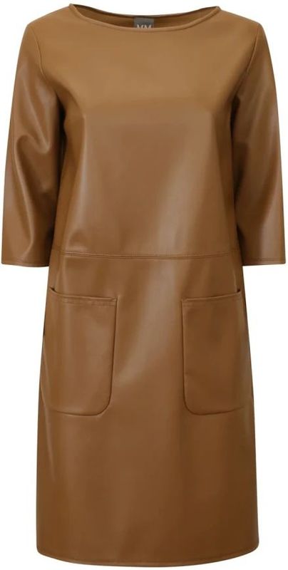 Max Mara, Dames, Jurken, Bruin, Maat: XS Katoen,