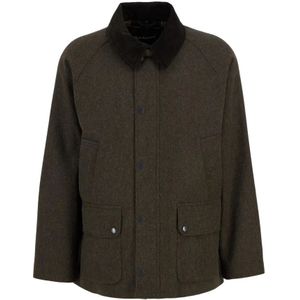 Barbour, Heren, Jassen, Groen, Maat: L Wol,