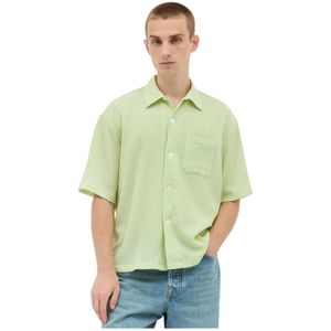 Stüssy, Heren, Overhemden, Groen, Maat: XL Katoen,