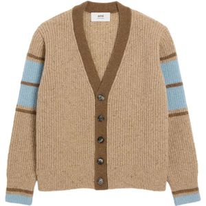 Ami Paris, Heren, Truien, Bruin, Maat: L Wol,